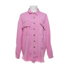 Jeans, Jeansjacke, Damen, Größe: L, Pink, Baumwolle/Polyester #lNR