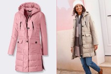 Mantel  Damen Steppmantel mit Kapuze wärmend