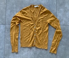 PROMOD Strickjacke Cardigan Langarm XS 34 Senf Gelb Senfgelb