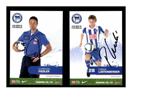 Autogrammkartensatz hertha bsc - hertha,