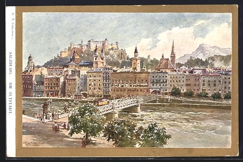Künstler edward theodore - künstler-ak,