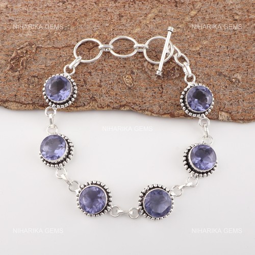 Sterlingsilber iolite stein - iolite,