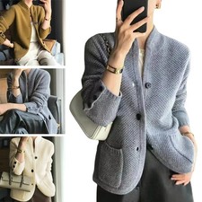 Damen Kaschmir-Strickjacke