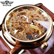 Armbanduhr Herren Skelett Uhr