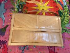 Vintage Abendtasche 1960er? Aalleder Eel Leather Flapbag  Made Korea Tasche Bag