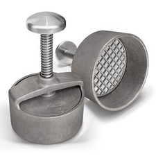 Profi-Burgerpresse Hamburgerpresse Durchmesser 100 mm Patty-Auswerfer aus Alu...