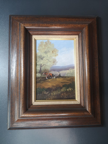 Signiertes landschaftsgemälde - signiertes,