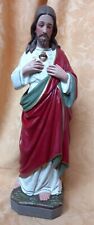 Herz Jesu Figur Gips 47 cm Jesus Christus