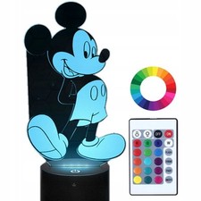 3D LED Nachtlampe Micky Maus mit Namensgravur