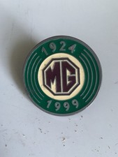 Vintage alte Auto Plakette Jubiläum MG 1924 - 1999 Car badge Emblem Oldtimer