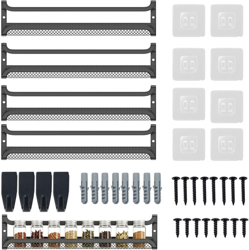 Wand gewürzregal 4er set - wand-gewürzregal,