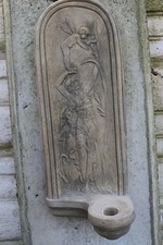 Elfen Steinfigur Wandbild