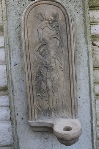 Elfen steinfigur wandbild - steinfigur,