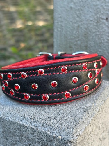 Hundehalsband 35cm leder - hundehalsband,