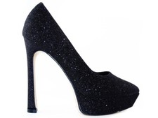 Schwarze glitzernde