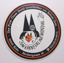 Werbe-Aufkleber Zum Karneval