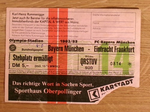 Eintrittskarte bundesliga - eintrittskarte,