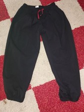 NEU und Ungetragen Lange, schwarze Pluderhose Haremshose 44 XL