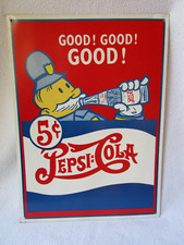 PEPSI-COLA Werbung GOOD! GOOD! GOOD!  Blechschild gekantet 37,5x27,5cm 80er/90er