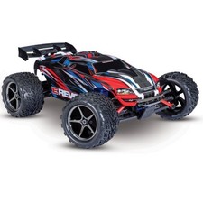 Traxxas 71054-8 E-Revo 1:16 brushed RTR mit Akku + USB-C Lader Rot/Blau