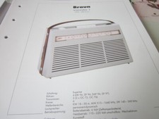 Radio Schaltplan Archiv  2008 Braun Transistor I, 1957
