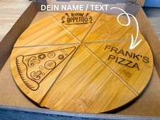 Pizza brett aus bambus - pizza,