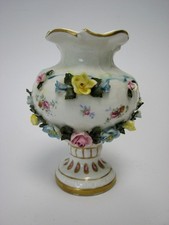 Antike ,Porzellan Vase ,Dresden - Rose Dekor