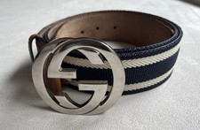 Gucci Gürtel Leder - GG Schnalle Größe 95 (Gesamtlänge 104cm)