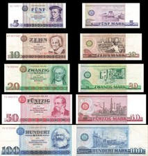 DDR Banknoten Satz 5 ,10, 20