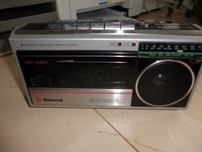 National Panasonic RX-1822 FM/AM Radio-Kassettenrekorder Silber Mini