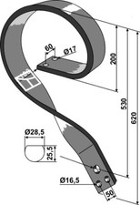 Federzinken - Ausführung