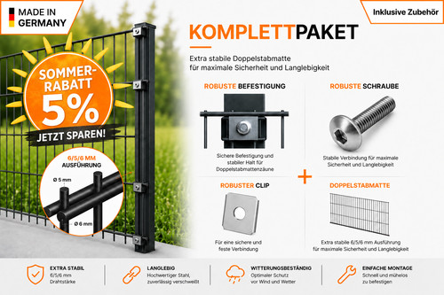 Doppelstabmattenzaun