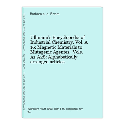 Ullmann encyclopedia of - ullmann's,
