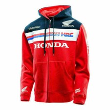 Men's Honda HRC Motorcycling Jackets Sweatshirt Cycling Activewear S-3XL Neu