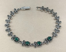 Armband Smaragd & Markasit