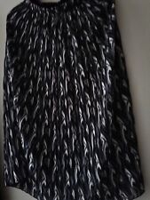 Zabaione Rock Plissee Schwarz Grau Creme L 