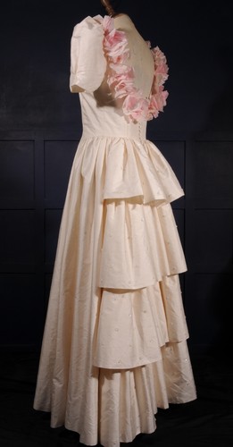 Vintage seide brautkleid - seide,
