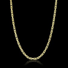 Geschenkset 🎁 🇮🇹 Königskette 585er 14 Karat 3,8 mm, 45 cm mit Zertifikat