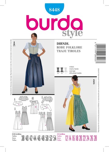 Burda style dirndl - style, kleid