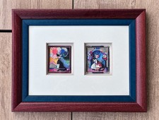 Gerahmtes Bild Objekt Rosina Wachtmeister Collage Montage selten Vintage