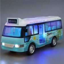 Simulation Bus Spielzeug Modell mit Sound&Licht und Türen öffnen Fahrzeug Kinder