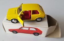 Volkswagen Werbemodell: VW Werbemodell Golf in gelb - Schuco 1:66 neu unbespielt