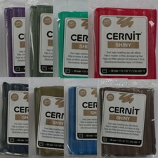 (51,61 EUR/kg) Cernit Shiny Polymer Modelliermasse für Mica Shift Technik