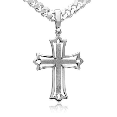 Herren halskette mit kreuz - herren,