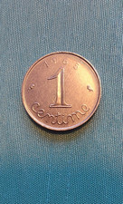 Münze 1 Centime 1965 Ähre