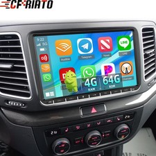 4+64G Für VW Sharan 7N1 7N2 Alhambra II Android 15 Autoradio Carplay Navi GPS BT