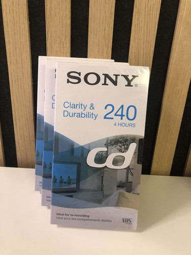 Sony vhs 240 stunden - 3x, 4