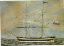 80/408 AK SEGELSCHIFF DSR-LINES BRIG NEPTUNUS OF DANZIG - ROSTOCK MUSEUM