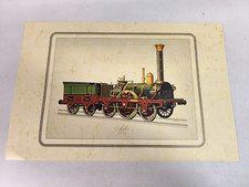 Colorierter Druck Dampflok