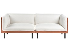 Sofa Kunstleder Stoff braun /